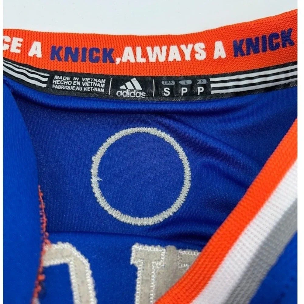 Adidas New York Knicks Carmelo Anthony 7 Basketball Jersey Blue Mens Small S